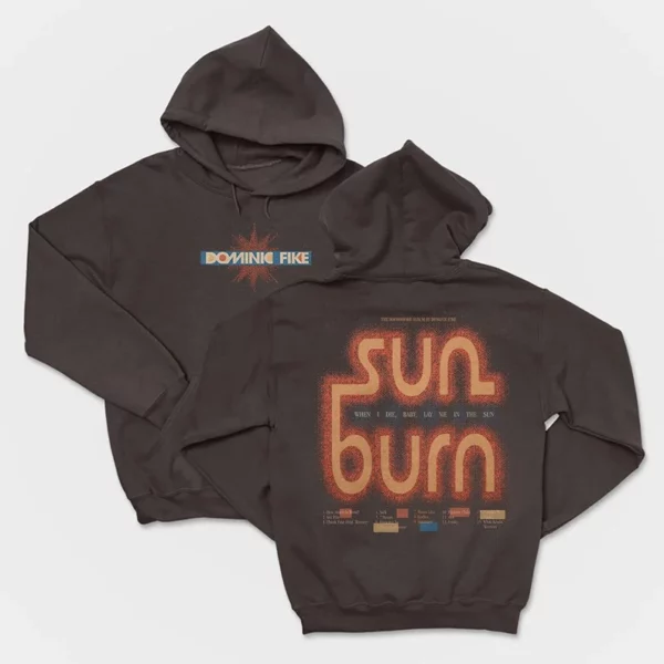 Dominic Sunburn logo Brown Hoodie